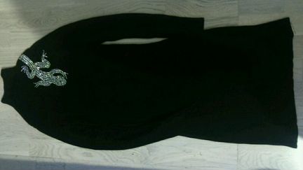 Вязаное платье лапша