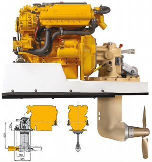 Морской дизель Vetus M2.18 SD с яхтенной колонкой