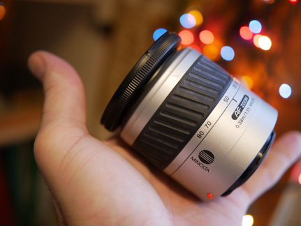 Автофокусный minolta af 28-80mm sony А macro