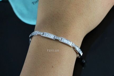 Золотой браслет Tiffany с бриллиантами 1 ct