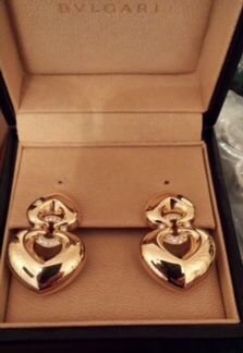Серьги Bvlgari с бриллиантами оригинал