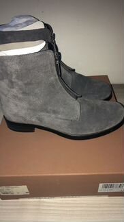 Ботинки полусапожки замшевые