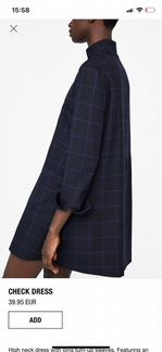 Клетчатое платье Zara