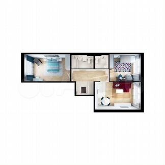 2-к квартира, 71.7 м², 23/25 эт.