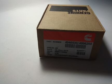 Вкладыш коренной верхний STD Cummins ISF 2.8