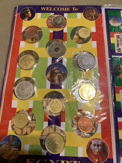 Набор монет и марок. Египет