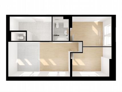 2-к квартира, 62.4 м², 14/33 эт.