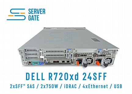 Dell R720xd 24SFF 2 x E5-2690v2 512 GB