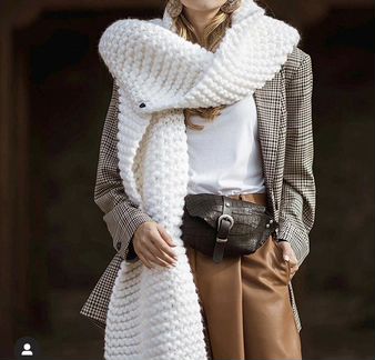 Объемный шарф