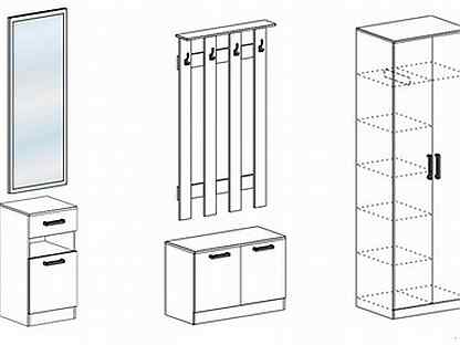 Модульная прихожая машенька 1