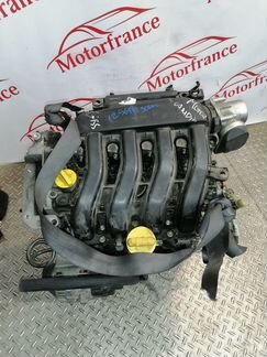 Двигатель K4M 766 Renault Scenic 2 стартер спереди