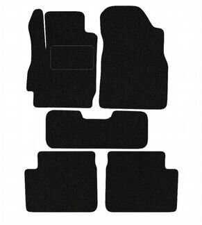 Ворсовые коврики на mazda 2 2009