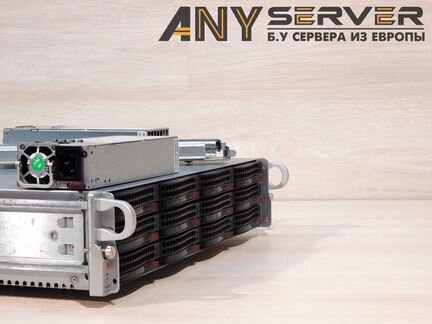 Сервер Supermicro 6028U 2xE5-2680v4 256Gb 12x3.5