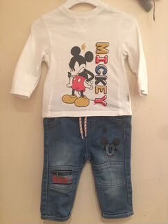 Костюм Mickey Mouse (джинсы+лонгслив) 6м