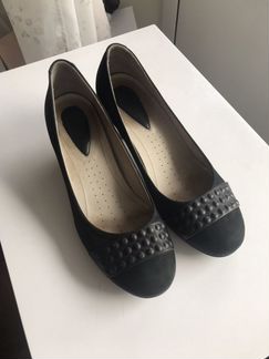 Туфли кожа замша Ecco 38