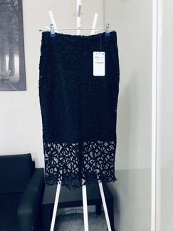 Юбка-карандаш новая кружевная Zara