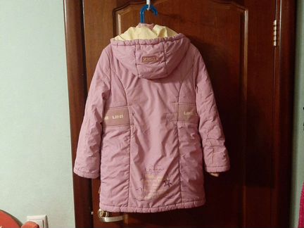 Зимняя куртка на девочку рост 128