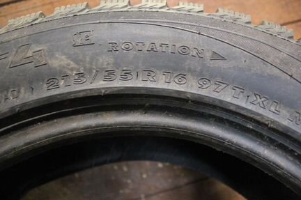 Шина бу 215-55-16 Nokian Hakkapeliitta 4