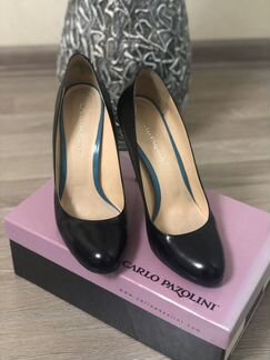 Туфли кожаные чёрные Carlo Pazolini 39