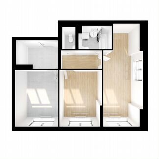 2-к квартира, 59.3 м², 11/17 эт.