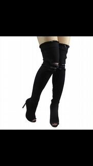 Джинсовые сапоги новые