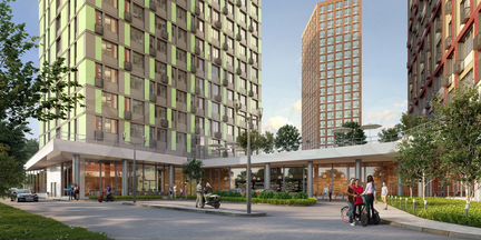 1-к апартаменты, 42.9 м², 19/21 эт.
