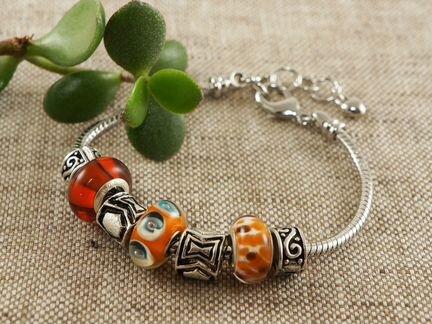 Браслет с шармами Рыжик