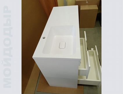 Тумба с раковиной под стиральную машину для ванной