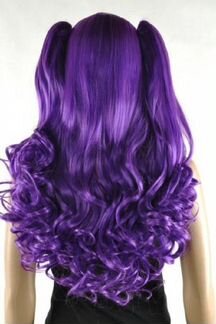 Парик Лолита длинный темно фиолетовый