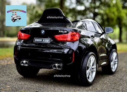 Детский электромобиль BMW X6M в черном цвете
