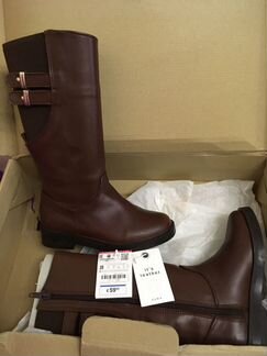Детские кожаные сапоги Zara 28р
