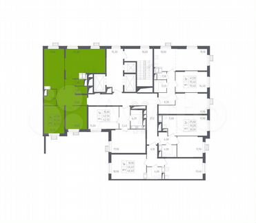 3-к квартира, 82.9 м², 21/23 эт.