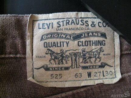Велюровые джинсы levis, оригинал