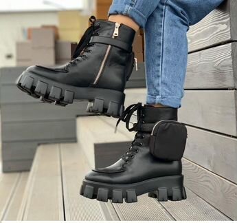 Prada Ботинки С Карманами Monolith