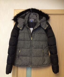 Stradivarius тёплая куртка с капюшоном Новая 46 р