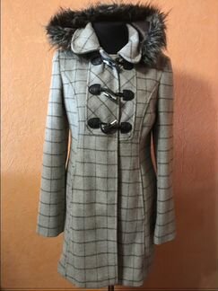 Пальто светлое Германия с капюшоном