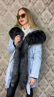 Парка с натуральным мехом