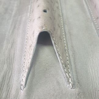 Футляр для ручек из кожи страуса