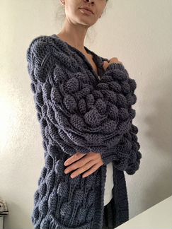 Кардиган ручной работы пальто