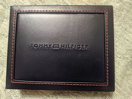 Новый кожаный кошелек Tommy Hilfiger, rfid защита
