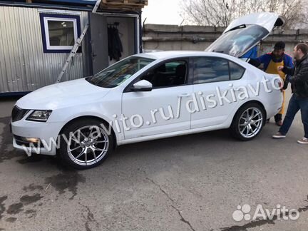 Колёса в сборе R18 для Skoda Octavia, HRE silver