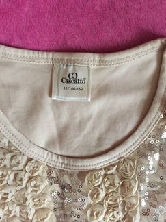 Футболка для девочки нарядная новая. Рост 146-152