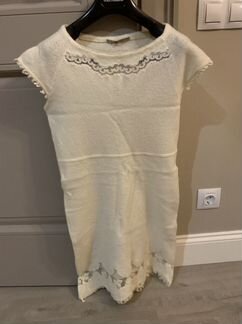 Ermanno scervino платье шерсть белое