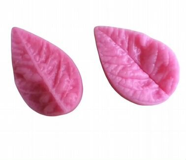 Набор силиконовых форм/ роза и листик