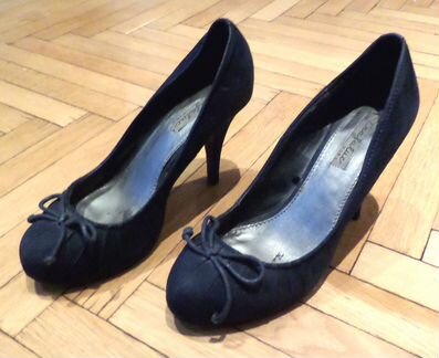 Туфли женские замшевые высокий каблук Zara р.39