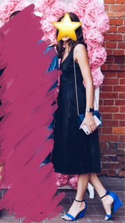 Вечернее платье комбинация