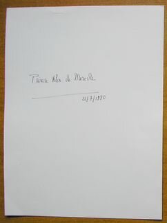 Автограф и фото президента мк мок-1980г