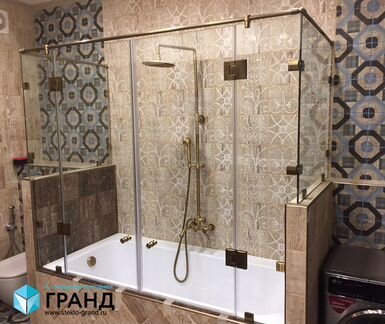 Перегородка для ванны стеклянная