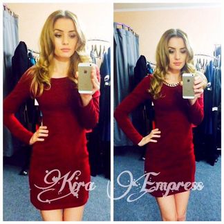 Платье синее и Бордо