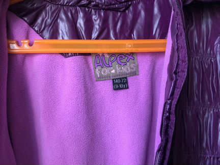 Плащ, утеплённый флисом. Рост 140